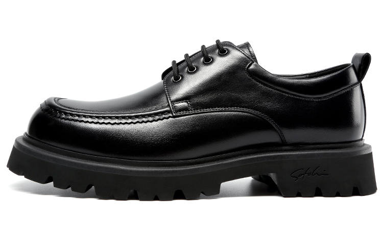 Satchi Cow Leather Casual Shoes Men's Black