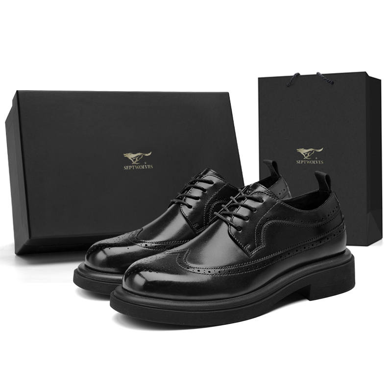 SEPTWOLVES Top Grain Cow Leather Casual Leather Shoes Men's