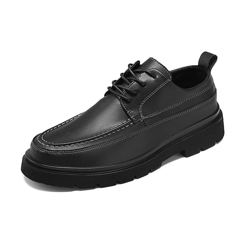 CITONGXIANSHENG Microfiber Leather Casual Shoes Men's Black