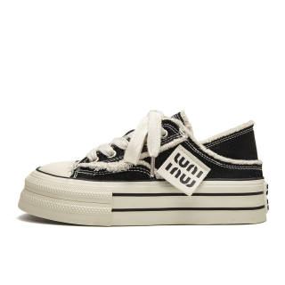 MESUCA Low top Skateboard Shoes Women's Black