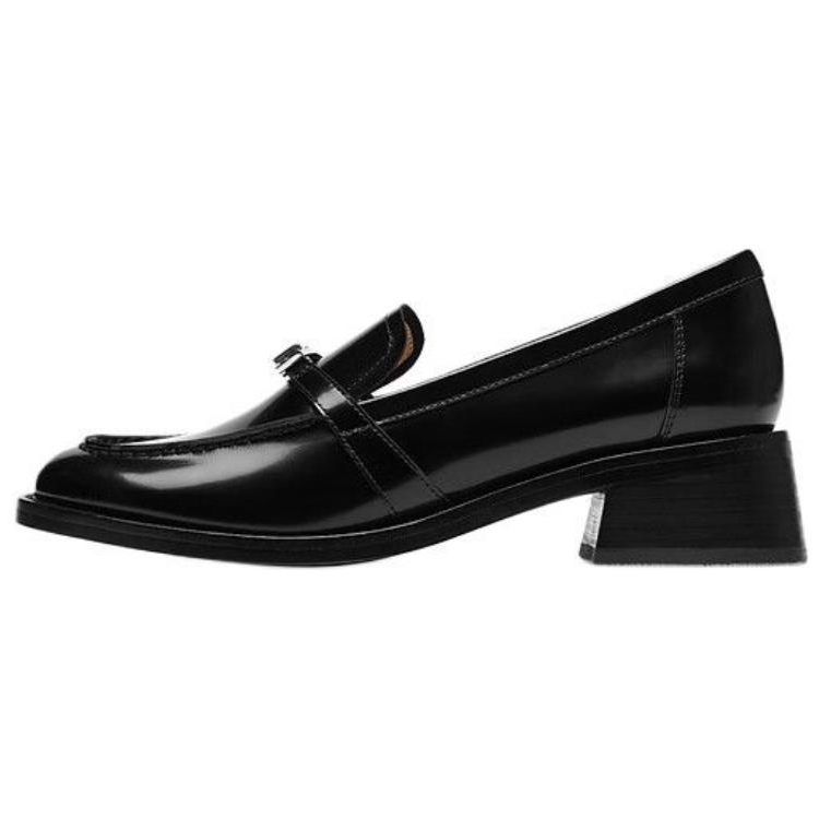 73Hours Wood Gallery Loafers 3.5cm Women's Black
