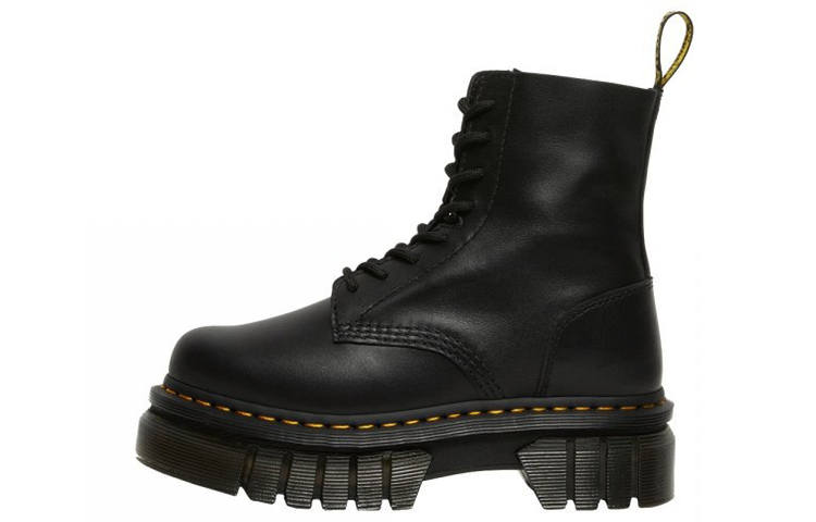 Dr.Martens Dr.Martens Audrick Leather Short Combat Boots Unisex Carbon Black