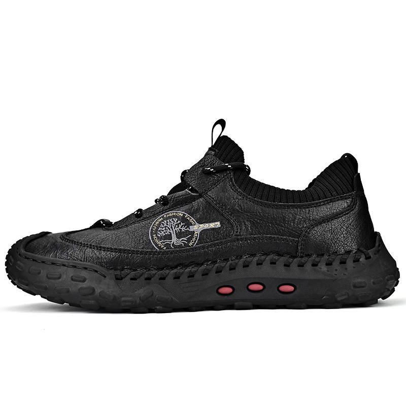 GONGNIUMEILI Top Grain Cow Leather Slip Resistant Abrasion Resistant Slip Resistant Abrasion Resistant Low top