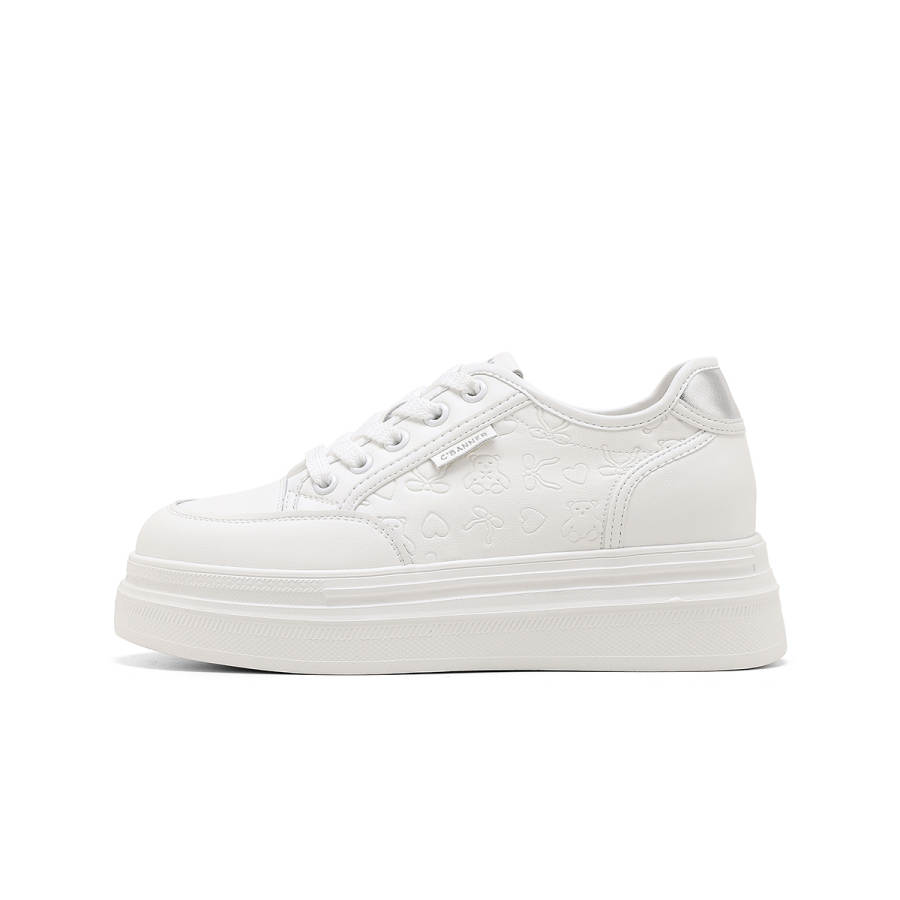 C°BANNER Synthetic Leather, Split Cow Leather Abrasion Resistant Low top Skateboard Shoes Women's