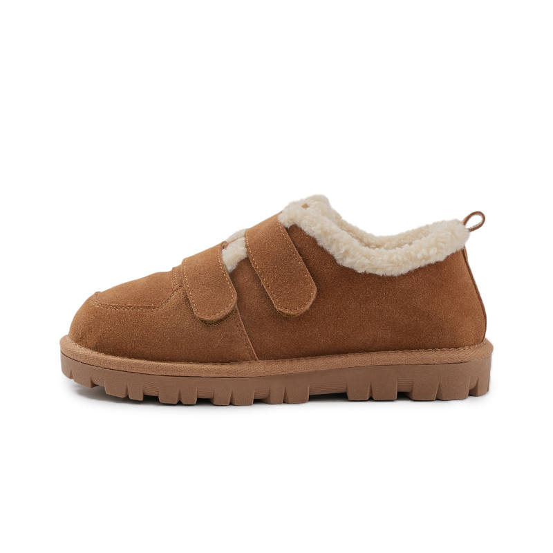 BESTFEEL Fleece Lined Thermal Casual Versatile Platform Ankle Length Snow Boots Women's Camel