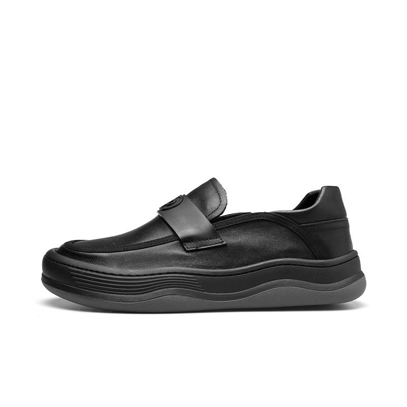 PARDASAUL Cow Leather Casual Shoes Men's Black