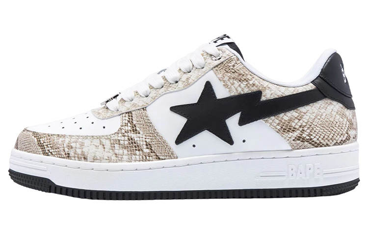 A BATHING APE BAPE A BATHING APE Bape Sta Snake Skin Beige