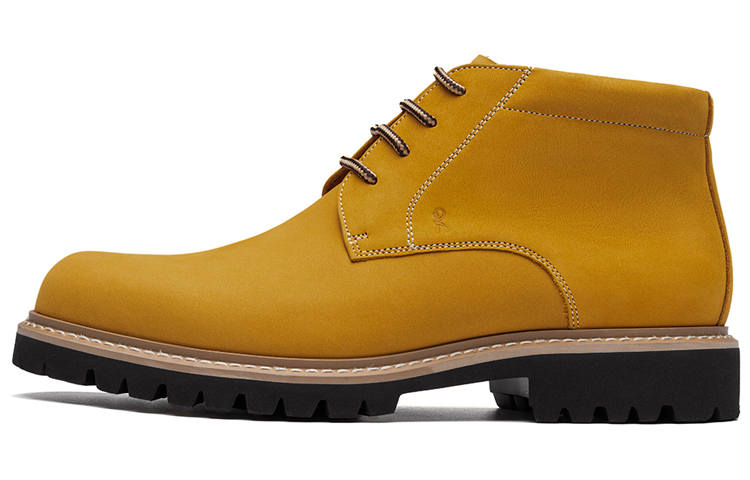 Roberta Di Camerino Combat Boots Men's Earth Yellow