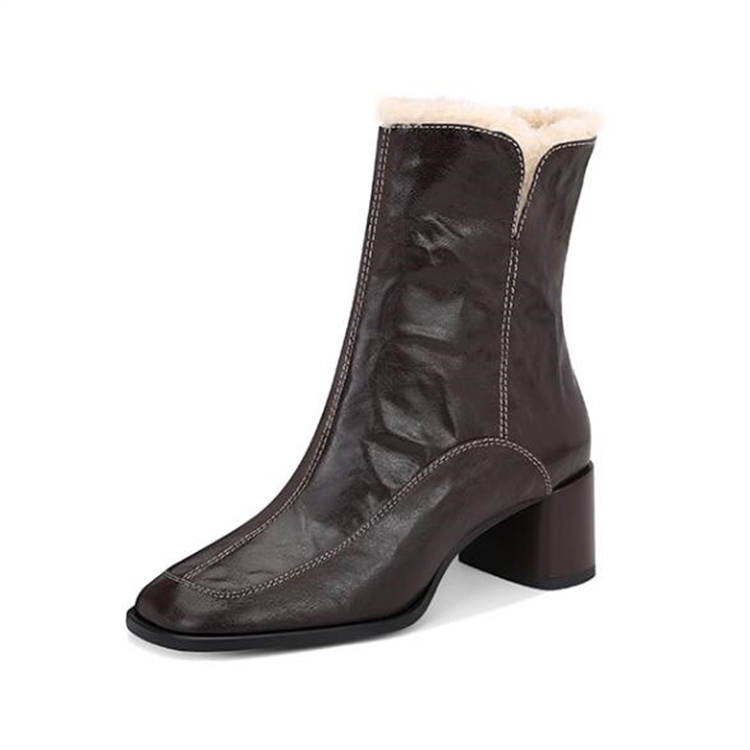 JESSICA SOPHIA Sheepskin Ankle Boots Women's