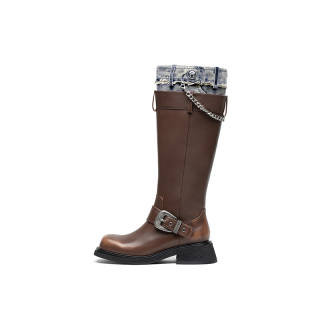 SUGARSU Knee high Boots 4.5cm Women's Brown