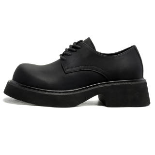 IZEIZIG Cow Split Leather Casual Shoes Men's Black