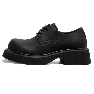 IZEIZIG Cow Split Leather Casual Shoes Men's Black