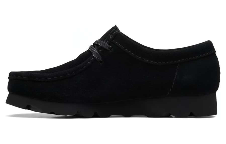 Clarks Originals WALLABEE Low top Casual Shoes Women's Black