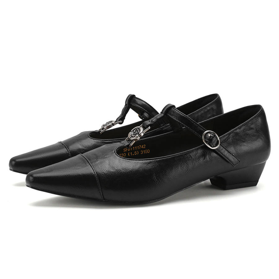Safiya Cow Leather Mary Jane Shoes Women's