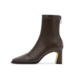 LUKECSION Ankle Boots 7cm Women's Brown