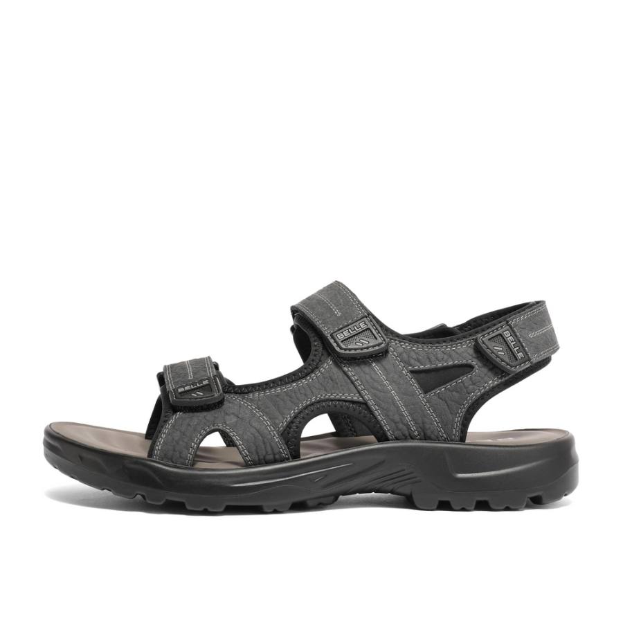 BELLE BELLE Beach Sandals Men's Gray/Brown