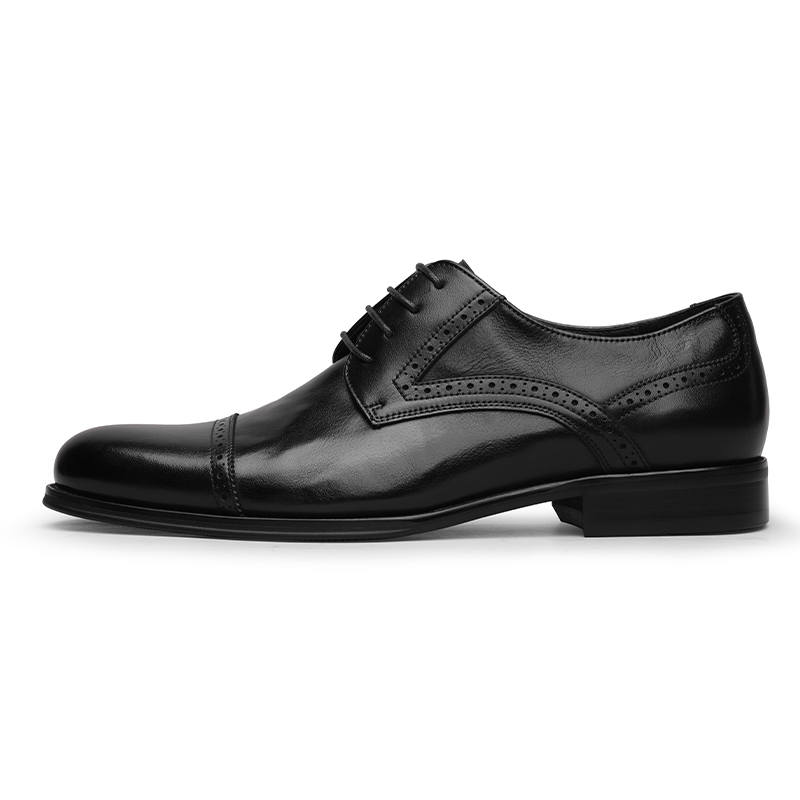 GOLDLION Dress Shoes Men's Low Top Black/Brown