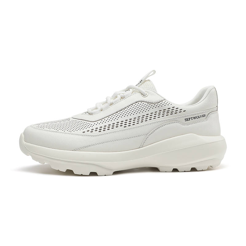 SEPTWOLVES Breathable Low top Casual Shoes Men's White