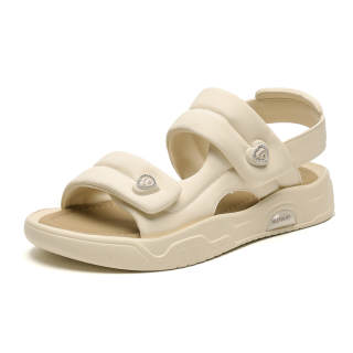 HUANAI Beach Sandals Women's Black/Ecru
