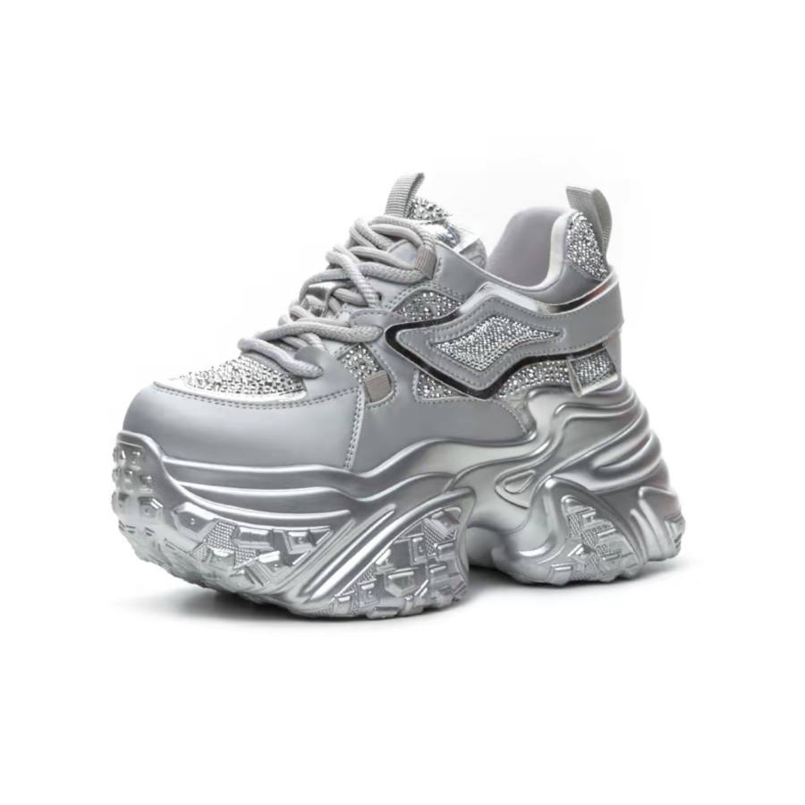 CHERRY&KALIKA Microfiber Leather Cushioning Slip Resistant Abrasion Resistant Breathable Lightweight Height Increasing