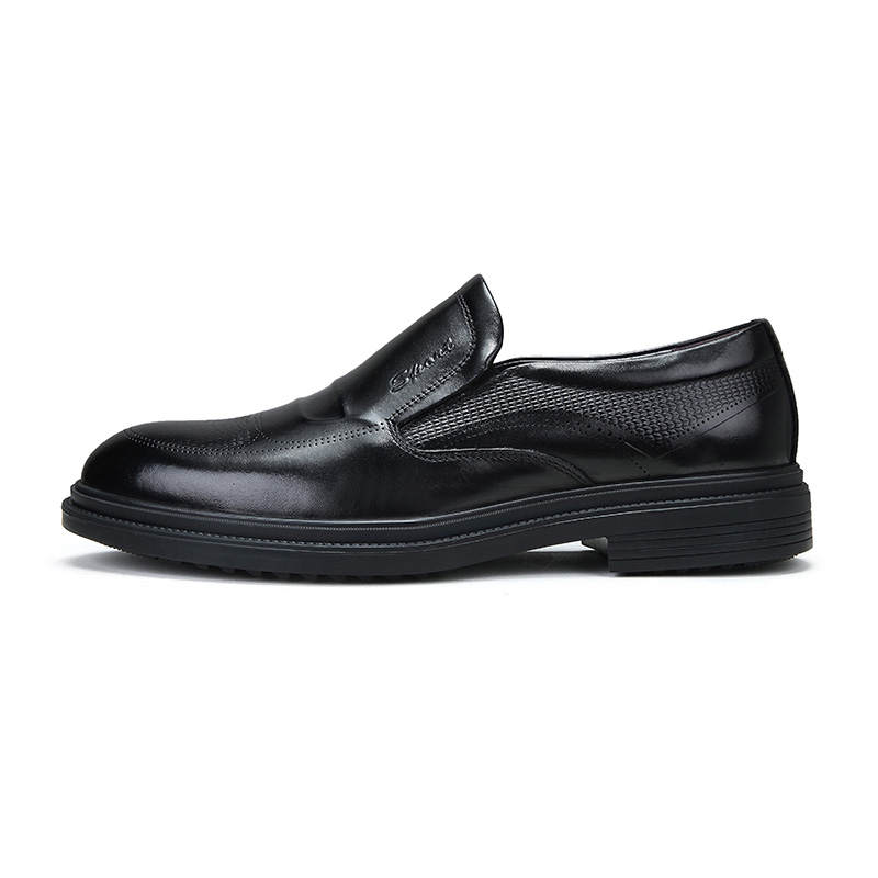 LUOMAIKE Cow Leather Casual Shoes Men's Black