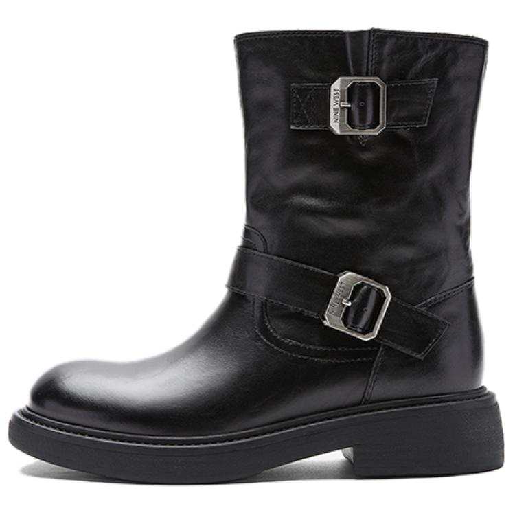 NINE WEST NINE WEST Cow Leather Ankle Boots 4cm Women's