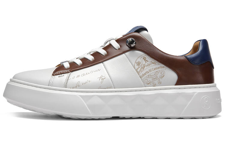 ROBERTA DI CAMERINO Low top Skateboard Shoes Men's Brown White