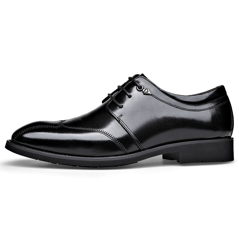 LUOMENG Dress Shoes Men's Low Top Black/Brown