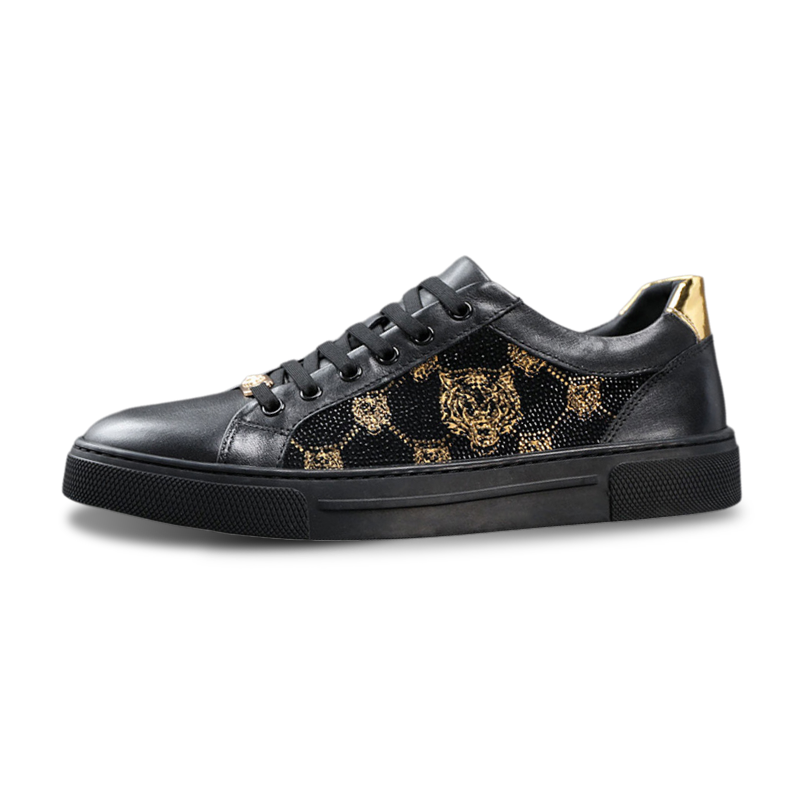 ZUOSAISI Top Grain Cow Leather Low top Skateboard Shoes Men's