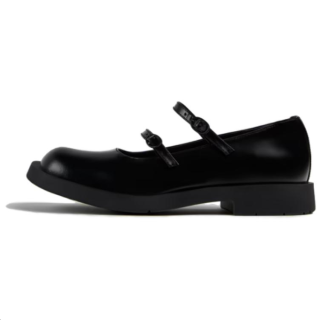 CAMPERLAB Mil 1978 Leather Fashion Chunky Heel Mary Jane Shoes Unisex Black
