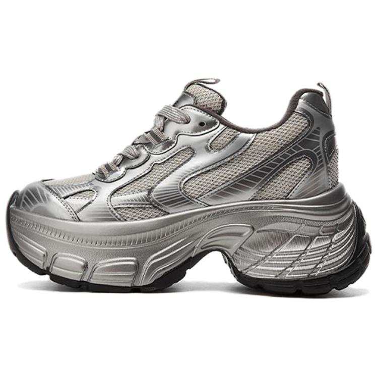 DAPHNE Cushioning Height Increasing Abrasion Resistant Slip Resistant Low top Chunky Sneakers Women's