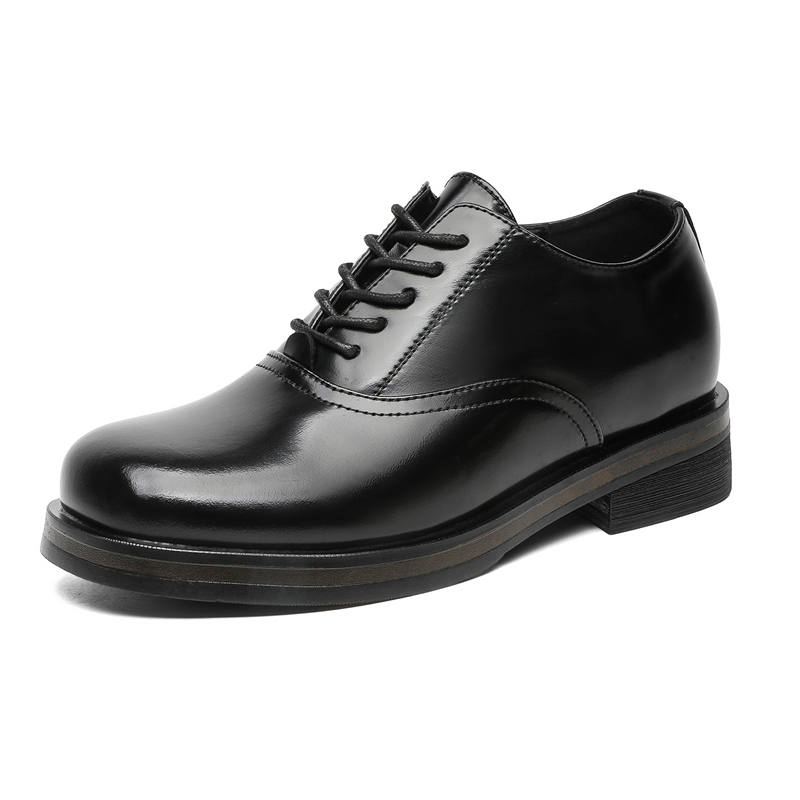V05 Casual Leather Shoes Men's Low Top Black