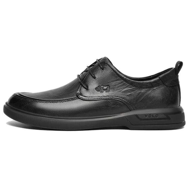 VOLO Casual Leather Shoes Men's Low Top Black/Brown