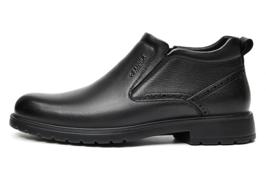 C°BANNER Fleece Lined Thermal Fashion Casual Shoes Men's Black