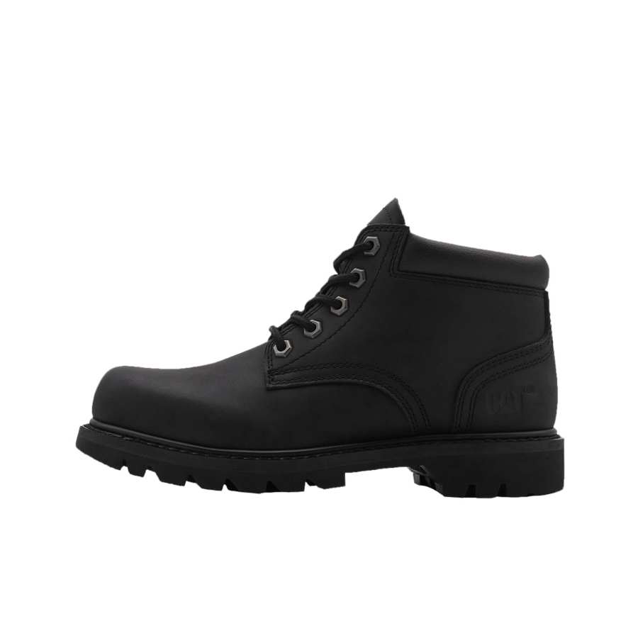 CAT DOUBLE DAY WOS B4C SS23 Cow Leather Short Yellow Boots Women's Black