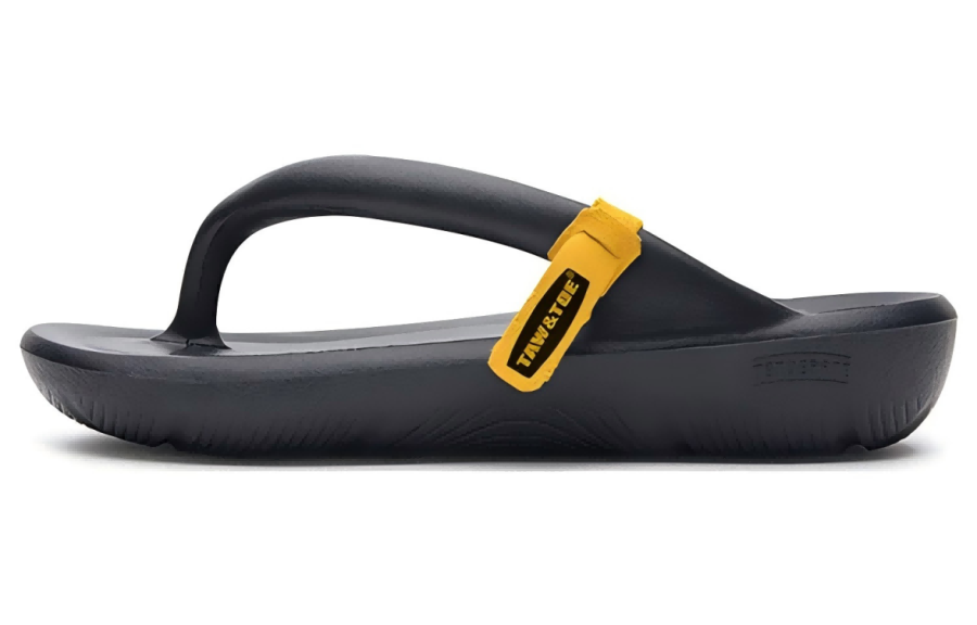 TAW&TOE Quick Dry Flip Flops Unisex Pitch Black