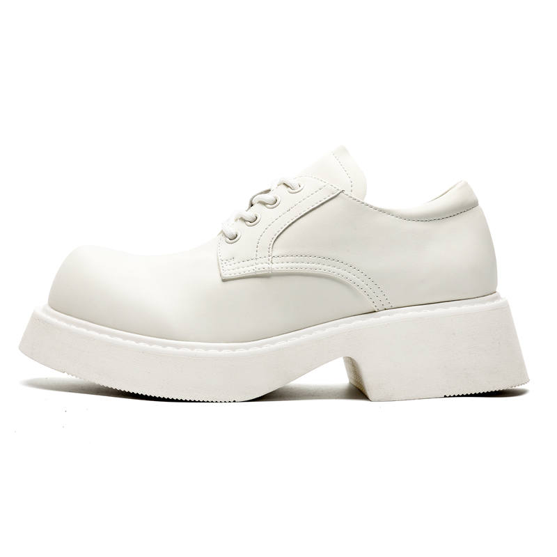 PINYI Microfiber Leather Casual Shoes Men's White