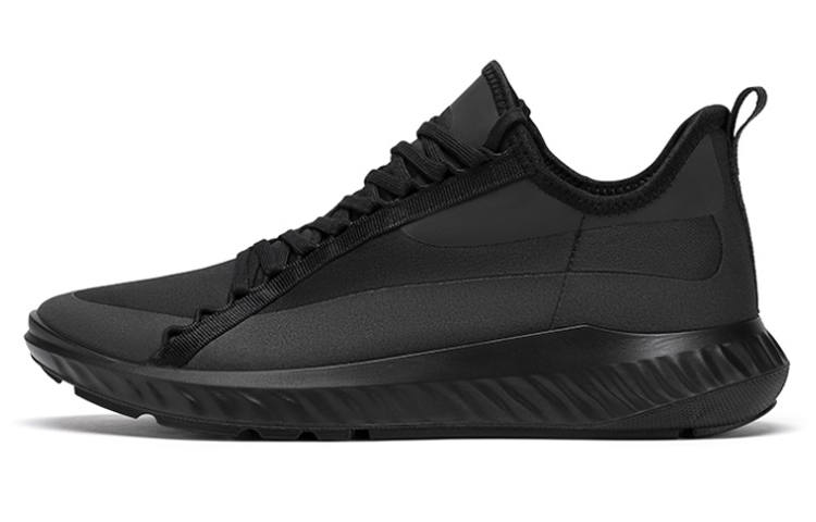 Ecco Fit For Action Fabric Cushioning Lightweight Low top Running Shoes Men's Black