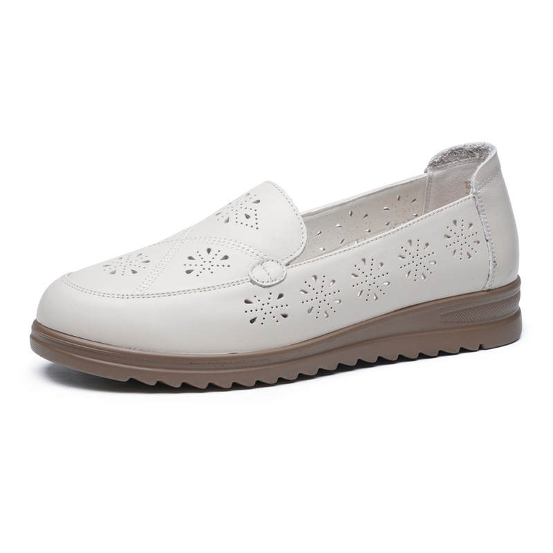 AOKANG Top Grain Cow Leather Casual Shoes Women's