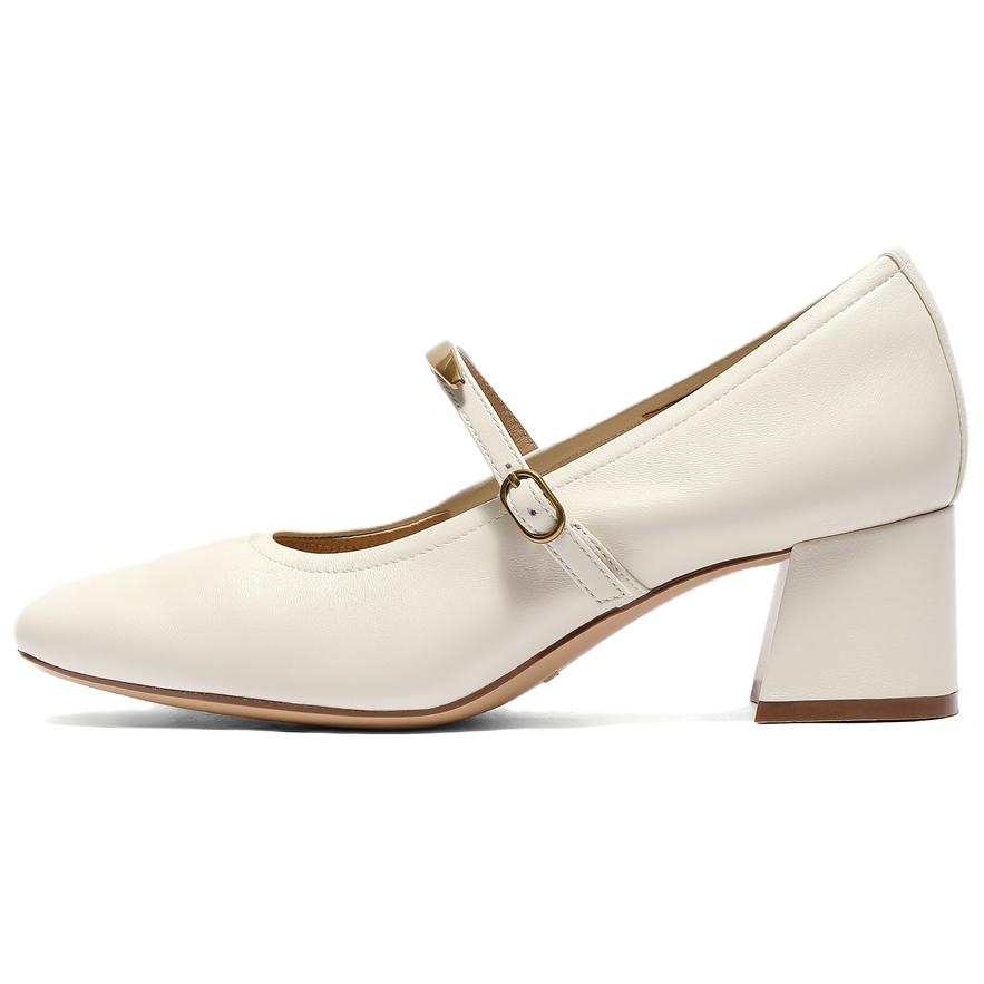 Senda Mary Jane Shoes Women's Beige, Black, Brown