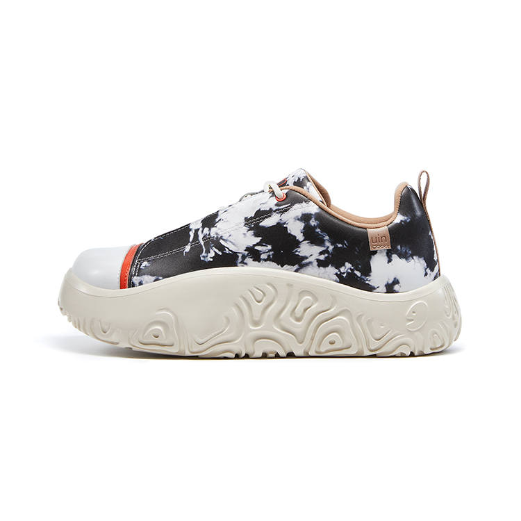U.IN Painted Travel Shoes, Vigo 2 Modern Arts Low top Skateboard Shoes Men's Black Multicolor