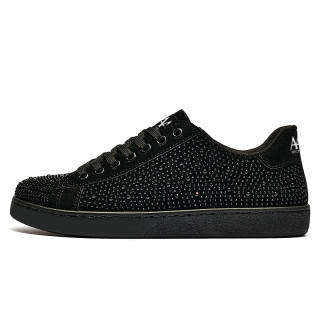 AAA SINCE 1955 Synthetic Leather Low top Skateboard Shoes Men's Black