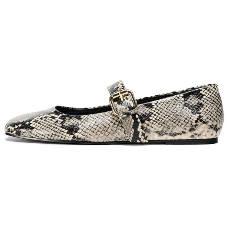 ZARA Pu Casual Shoes Women's Beige Black
