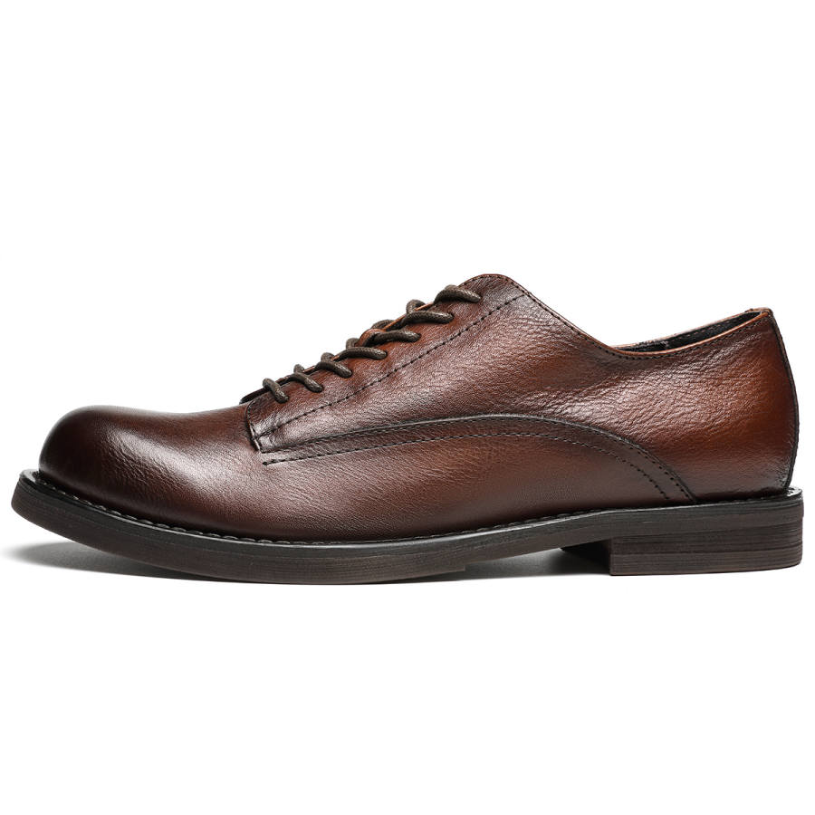 DIENGRLEY Dress Shoes Men's Low Top Coffee/Black