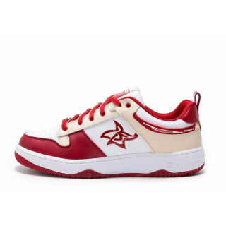 OAON Synthetic Leather Low top Skateboard Shoes Unisex Red