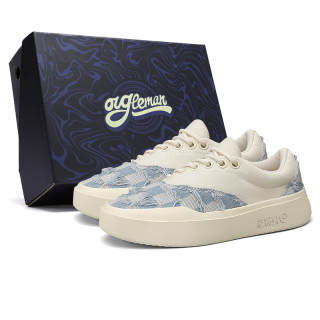 OUGLEMEN Gift Box Set Lightweight Low top Skateboard Shoes Men's
