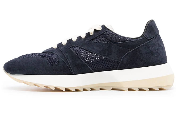 Fear Of God Leather Low top Casual Shoes Men's Dark Blue