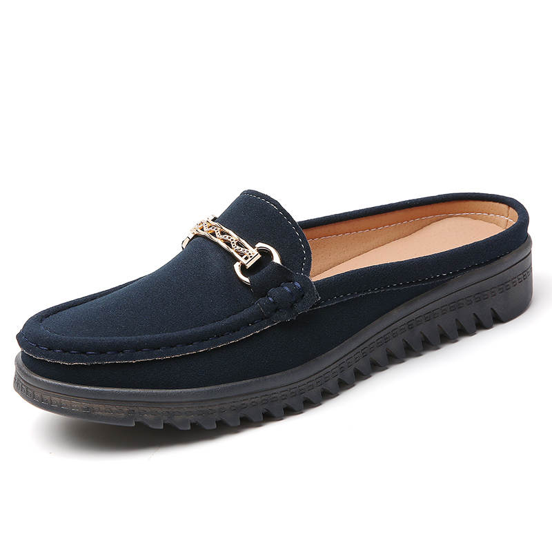 Reivantix Reivanti Slip Resistant Closed Toe Slippers Women's Dark Blue