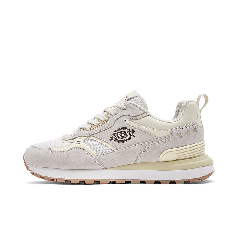 Dickies Slip Resistant, Abrasion Resistant, Balance Height Increasing Low top Casual Shoes Men's Beige Gray