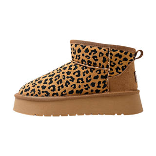 IHBOZ Snow Boots Women's Camel/Olive Green/Ecru